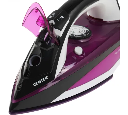 Утюг Centek CT-2344 VIOLET 2400Вт, керамическая подошва, мощный паровой удар, самоочистка, 330мл
