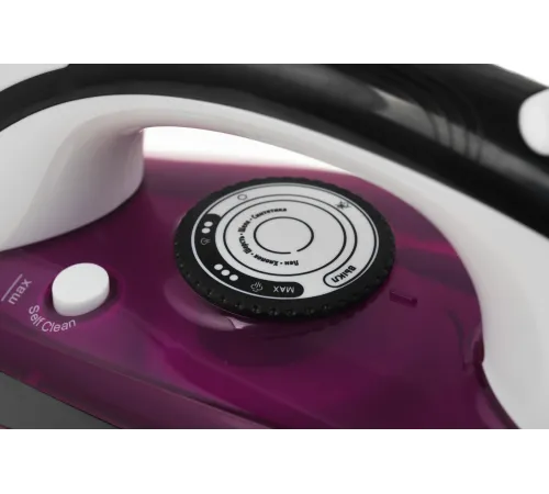 Утюг Centek CT-2344 VIOLET 2400Вт, керамическая подошва, мощный паровой удар, самоочистка, 330мл