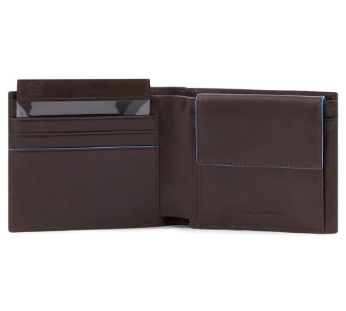 Кошелек мужской Piquadro Blue Square Revamp PU4188B2VR/MO коричневый натур.кожа Кошелек мужской Piquadro Blue Square Revamp PU4188B2VR/MO коричневый натур.кожа