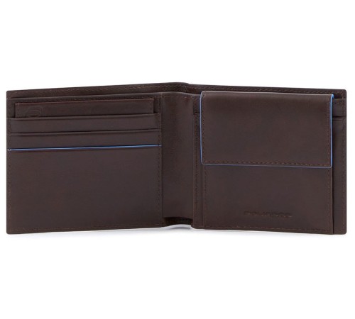 Кошелек мужской Piquadro Blue Square Revamp PU4188B2VR/MO коричневый натур.кожа Кошелек мужской Piquadro Blue Square Revamp PU4188B2VR/MO коричневый натур.кожа