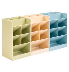 Органайзер настольный Deli 8939BLUE 120х91х205мм синий пластик