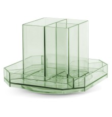 Органайзер настольный Deli 8942GREEN 140x140x98мм зеленый пластик