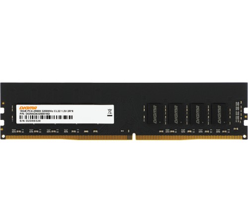 Память DDR4 16Gb 3200MHz Digma DGMAD43200016D RTL PC4-25600 CL22 DIMM 288-pin 1.2В dual rank Память DDR4 16Gb 3200MHz Digma DGMAD43200016D RTL PC4-25600 CL22 DIMM 288-pin 1.2В dual rank