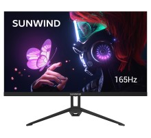 Монитор SunWind 23.8" SUN-M24BA107 черный IPS LED 3ms 16:9 HDMI матовая 300cd 178гр/178гр 1920x1080 165Hz G-Sync DP FHD 2.9кг