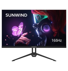 Монитор SunWind 23.8" SUN-M24BA107 черный IPS LED 3ms 16:9 HDMI матовая 300cd 178гр/178гр 1920x1080 165Hz G-Sync DP FHD 2.9кг