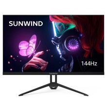 Монитор SunWind 27" SUN-M27BA108 черный IPS 3ms 16:9 HDMI матовая 280cd 178гр/178гр 2560x1440 144Hz G-Sync DP FHD 4.2кг