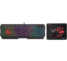 Клавиатура + мышь A4Tech Bloody B1700 клав:черный мышь:черный USB LED (B1700 ( B140N +ES7 + BP-50M))