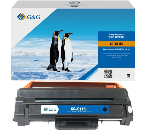 Картридж лазерный G&G GG-D115L черный (3000стр.) для Samsung Samsung Xpress SL-M2620/2820/M2670/2870