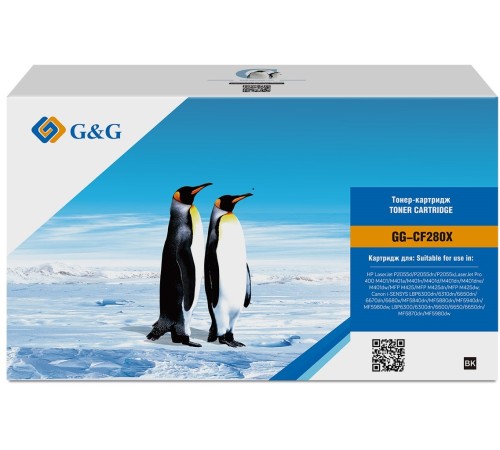 Картридж лазерный G&G GG-CF280X черный (6900стр.) для HP LJ P2035/P2055d/Pro 400 M401/MFP M425