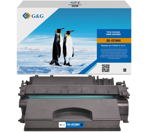 Картридж лазерный G&G GG-CF280X черный (6900стр.) для HP LJ P2035/P2055d/Pro 400 M401/MFP M425