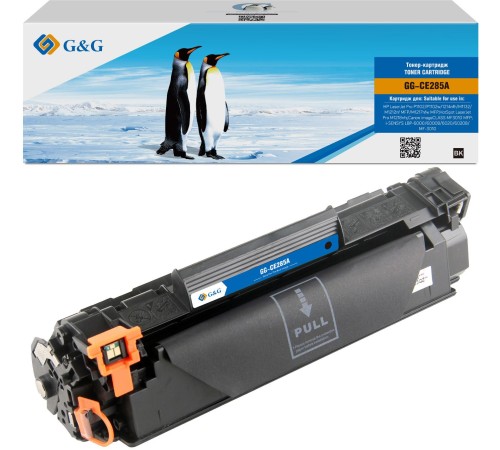 Картридж лазерный G&G GG-CE285A черный (1600стр.) для HP LJ Pro P1102/P1102w/1214nfh/M1132/M1212nf MFP/M1217nfw MFP