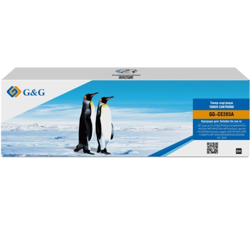 Картридж лазерный G&G GG-CE285A черный (1600стр.) для HP LJ Pro P1102/P1102w/1214nfh/M1132/M1212nf MFP/M1217nfw MFP