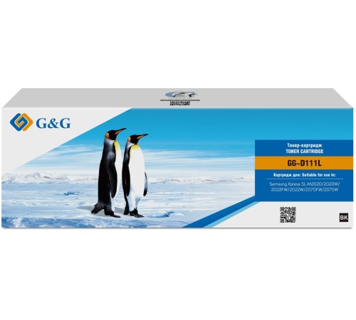 Картридж лазерный G&G GG-D111L черный (1800стр.) для Samsung Samsung Xpress SL-M2020/2022/2070