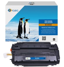 Картридж лазерный G&G GG-CE255A черный (6000стр.) для HP LJ Enterprise MFP M525c/P3015n/LJ Pro M521dn MFP/M521dw MFP
