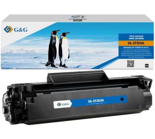 Картридж лазерный G&G GG-CF283AL черный (2500стр.) для HP LJ Pro M125/125FW/125A/M127/M127FW/FN/M201/M225MFP