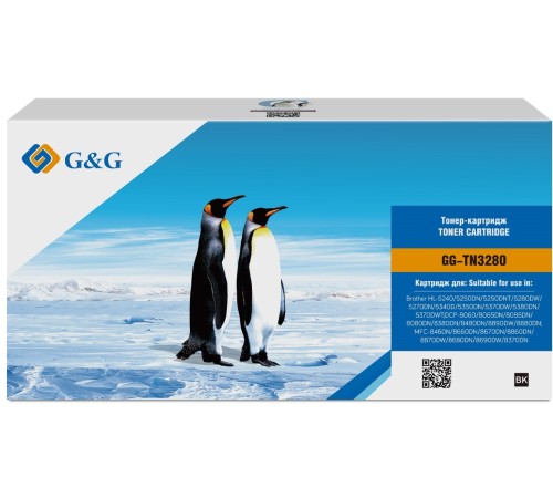 Картридж лазерный G&G GG-TN3280 черный (12000стр.) для Brother DCP-8085/8085DN/HL-5340/5340D/5350/5350DN/5370/5370DW/MFC-8880/8880DN Картридж лазерный G&G GG-TN3280 черный (12000стр.) для Brother DCP-8085/8085DN/HL-5340/5340D/5350/5350DN/5370/5370DW/MFC-8880/8880DN