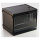 Шкаф коммутационный Hyperline (TWB-FC-2245-GP-RAL9004) настенный 22U 600x450мм пер.дв.стекл 60кг черный