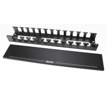 Кабельный органайзер Hyperline CM-2U-MLF-COV 2U шир.:19" глуб.:46.5мм