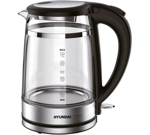 Чайник электрический Hyundai HYK-G3036 1.7л. 2200Вт черный/прозрачный (корпус: стекло) Чайник электрический Hyundai HYK-G3036 1.7л. 2200Вт черный/прозрачный (корпус: стекло)