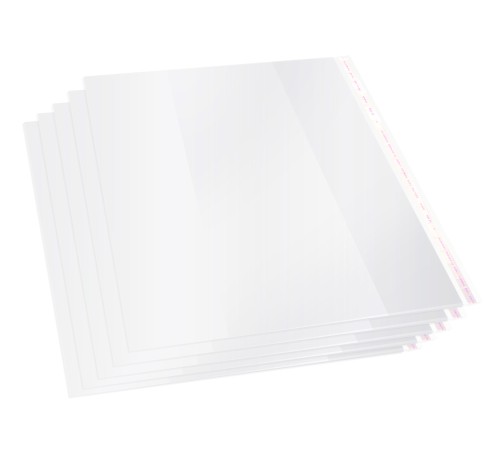 Обложка Silwerhof 382154 Монстрики для учебника с липк.сл. (набор 5шт) для старших классов ПП 70мкм гладкая прозр. 250х380мм