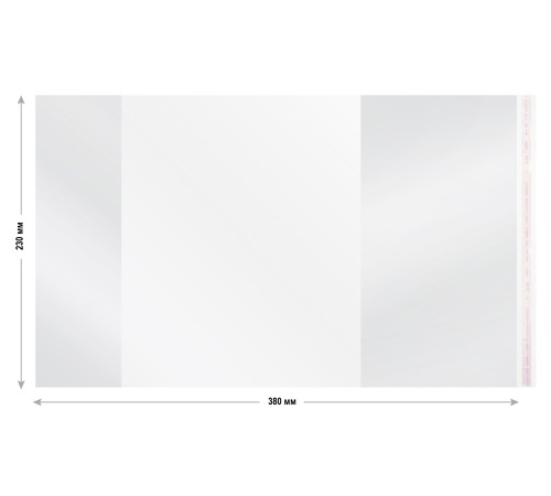 Обложка Silwerhof 382173 Монстрики для учебника с липк.сл. (набор 10шт) для старших классов ПП 70мкм гладкая прозр. 230х380мм