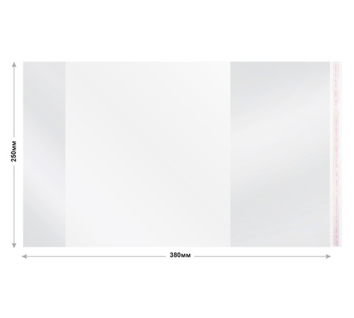 Обложка Silwerhof 382174 Монстрики для учебника с липк.сл. (набор 10шт) ПП 70мкм гладкая прозр. 250х380мм