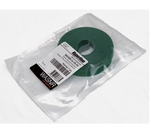 Hyperline WASNR-5x16-GN Лента (липучка) в рулоне, ширина 16 мм, длина 5 м, зеленая