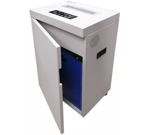 Шредер Office Kit S500 0,8x2 белый (секр.P-7) фрагменты 7лист. 50лтр. скобы пл.карты CD