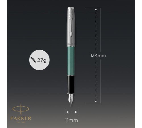 Ручка перьев. Parker Sonnet Essential SB F545 (CW2169362) LaqGreen CT F сталь нержавеющая подар.кор. Ручка перьев. Parker Sonnet Essential SB F545 (CW2169362) LaqGreen CT F сталь нержавеющая подар.кор.