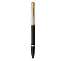 Ручка перьев. Parker 51 Premium (CW2169030) Black GT F сталь нержавеющая подар.кор.