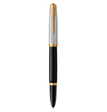 Ручка перьев. Parker 51 Premium (CW2169030) Black GT F сталь нержавеющая подар.кор.