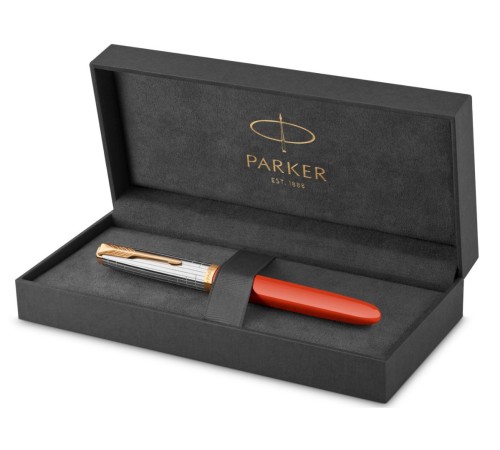 Ручка перьев. Parker 51 Premium (CW2169071) Red Rage GT F сталь нержавеющая подар.кор. Ручка перьев. Parker 51 Premium (CW2169071) Red Rage GT F сталь нержавеющая подар.кор.