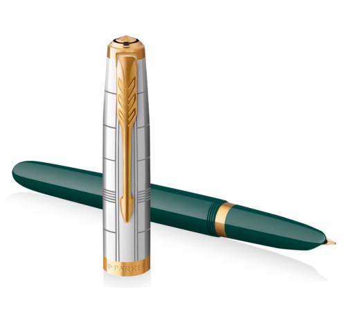 Ручка перьев. Parker 51 Premium (CW2169074) Forest Green GT F сталь нержавеющая подар.кор. Ручка перьев. Parker 51 Premium (CW2169074) Forest Green GT F сталь нержавеющая подар.кор.
