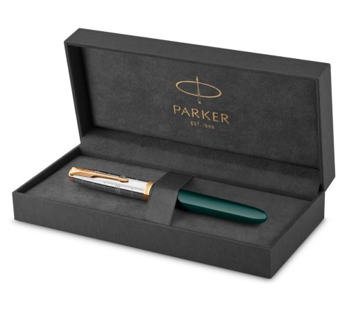 Ручка перьев. Parker 51 Premium (CW2169074) Forest Green GT F сталь нержавеющая подар.кор. Ручка перьев. Parker 51 Premium (CW2169074) Forest Green GT F сталь нержавеющая подар.кор.