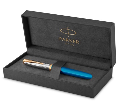 Ручка перьев. Parker 51 Premium (CW2169078) Turquoise GT F сталь нержавеющая подар.кор. Ручка перьев. Parker 51 Premium (CW2169078) Turquoise GT F сталь нержавеющая подар.кор.