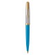 Ручка шариков. Parker 51 Premium (CW2169080) Turquoise GT M черн. черн. подар.кор.