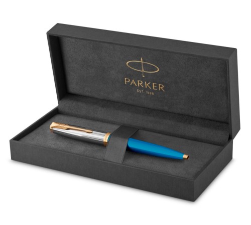 Ручка шариков. Parker 51 Premium (CW2169080) Turquoise GT M черн. черн. подар.кор. Ручка шариков. Parker 51 Premium (CW2169080) Turquoise GT M черн. черн. подар.кор.