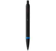 Ручка шариков. Parker IM Vibrant Rings K315 (CW2172941) Marine Blue PVD M син. черн. подар.кор.