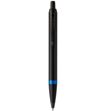 Ручка шариков. Parker IM Vibrant Rings K315 (CW2172941) Marine Blue PVD M син. черн. подар.кор.