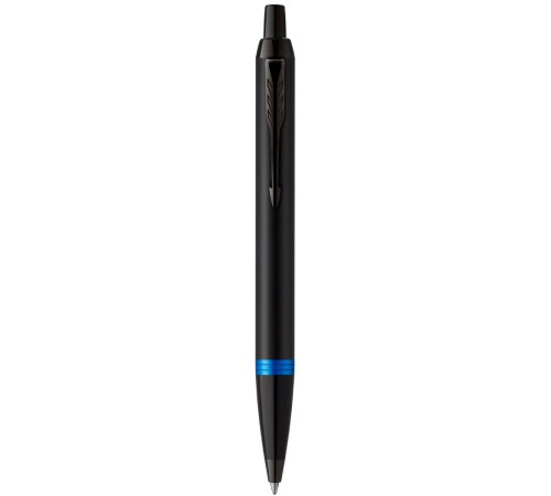 Ручка шариков. Parker IM Vibrant Rings K315 (CW2172941) Marine Blue PVD M син. черн. подар.кор.