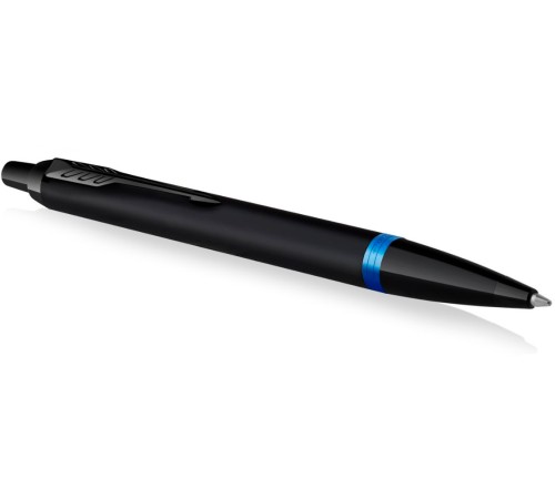 Ручка шариков. Parker IM Vibrant Rings K315 (CW2172941) Marine Blue PVD M син. черн. подар.кор.