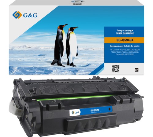 Картридж лазерный G&G GG-Q5949A черный (2500стр.) для HP LJ 1160/1320/3390/3392 Картридж лазерный G&G GG-Q5949A черный (2500стр.) для HP LJ 1160/1320/3390/3392