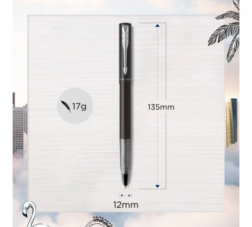 Ручка роллер Parker Vector XL (CW2159774) Black CT F черн. черн. подар.кор.