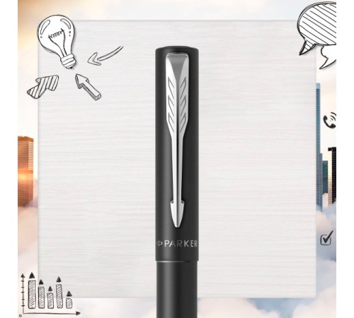 Ручка роллер Parker Vector XL (CW2159774) Black CT F черн. черн. подар.кор.