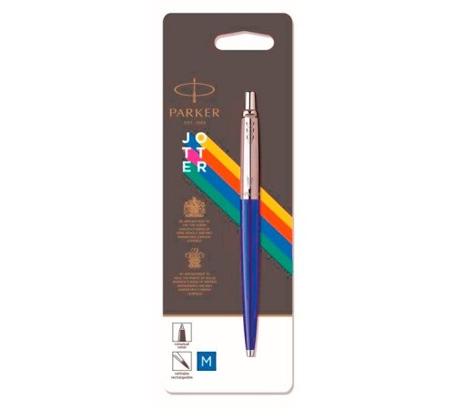 Ручка шариков. Parker Jotter Color (CW2076052) голубой M син. черн. блистер