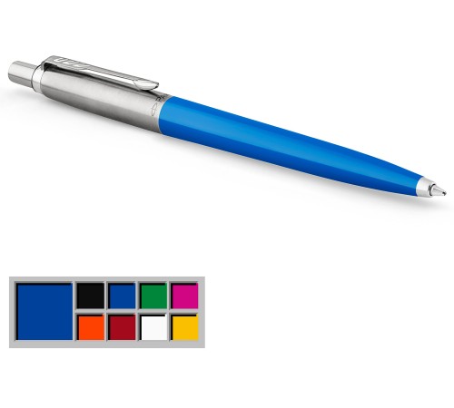 Ручка шариков. Parker Jotter Color (CW2076052) голубой M син. черн. блистер