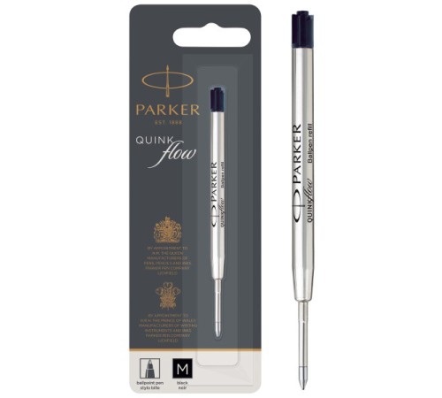 Стержень шариковый Parker QuinkFlow Z08 (CW1950369) M 1мм черные чернила блистер Стержень шариковый Parker QuinkFlow Z08 (CW1950369) M 1мм черные чернила блистер