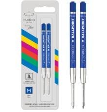 Стержень шариковый Parker QuinkFlow Basic Z09 (CW2166544) M 0.7мм синие чернила блистер (2шт)