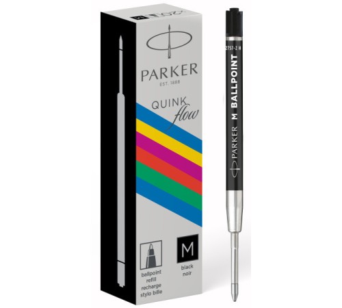 Стержень шариковый Parker QuinkFlow Basic Z09 (CW2168602) M 0.7мм черные чернила без упак. Стержень шариковый Parker QuinkFlow Basic Z09 (CW2168602) M 0.7мм черные чернила без упак.