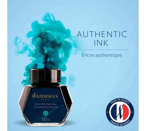 Флакон с чернилами Waterman Standard (CWS0110770) Harmonious Green чернила 50мл для ручек перьевых (1шт)